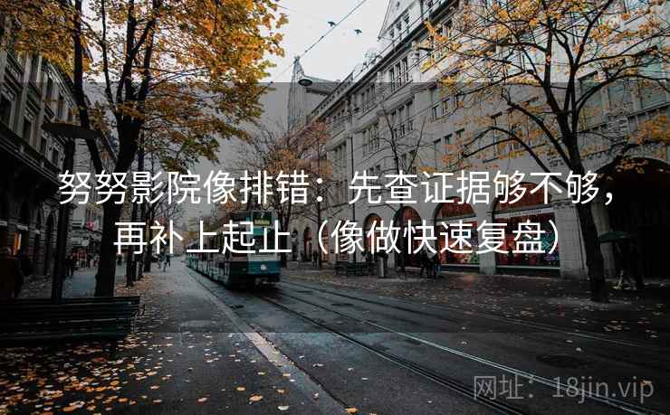 努努影院像排错：先查证据够不够，再补上起止（像做快速复盘）